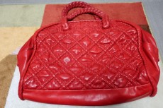 Chanel Vintage 羊皮手提袋（紅色）